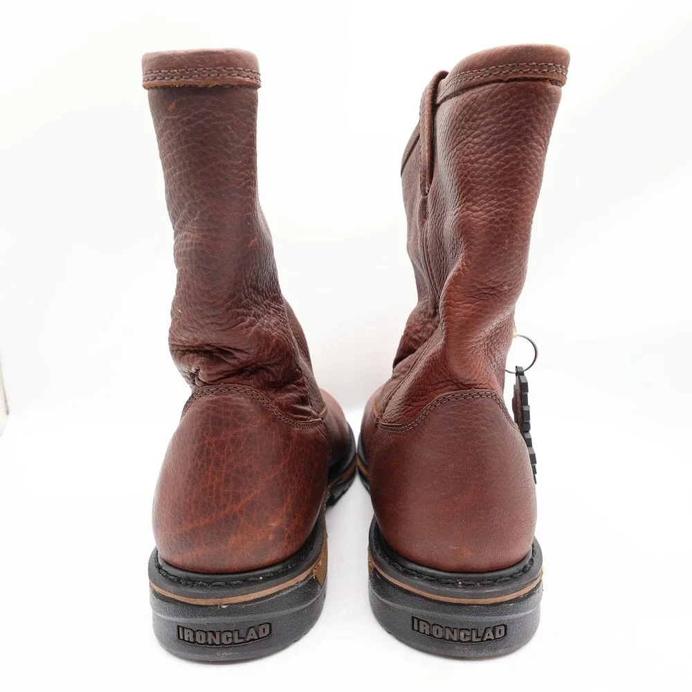 Rocky IronClad 5685 Pull-On Boots Mens 13M Brown Leather Waterproof New